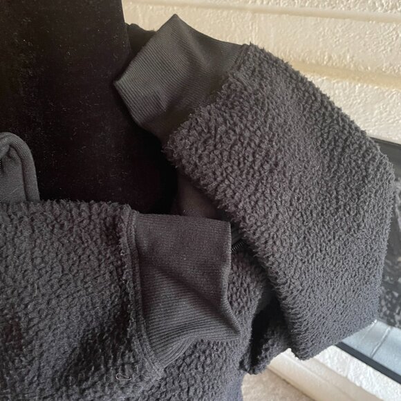 Spyder Black Lydia Sherpa Hooded Full Zip Jacket size M - Picture 12 of 15